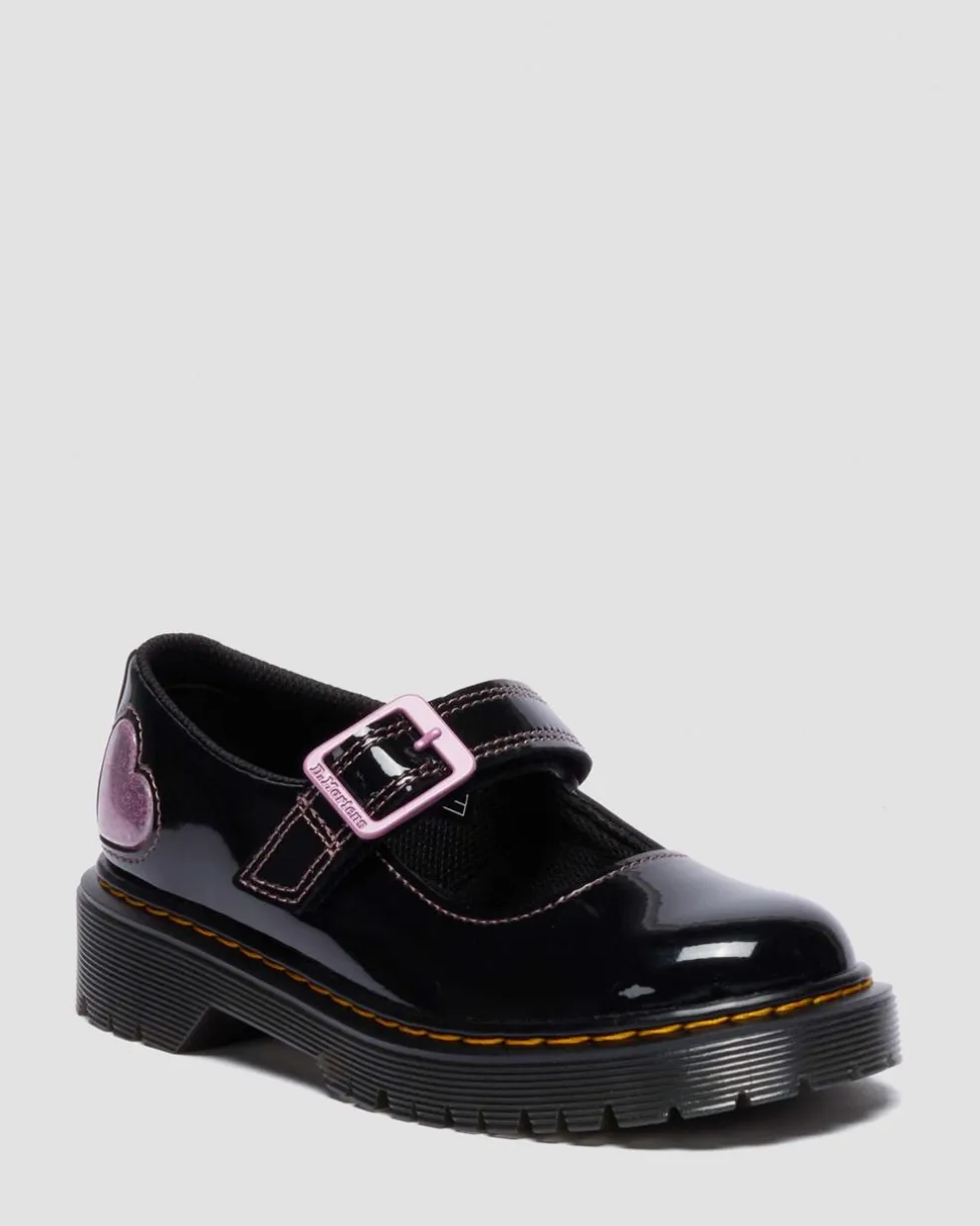 Junior Mary Jane Bex Patent Lamper Leather Shoes in Black