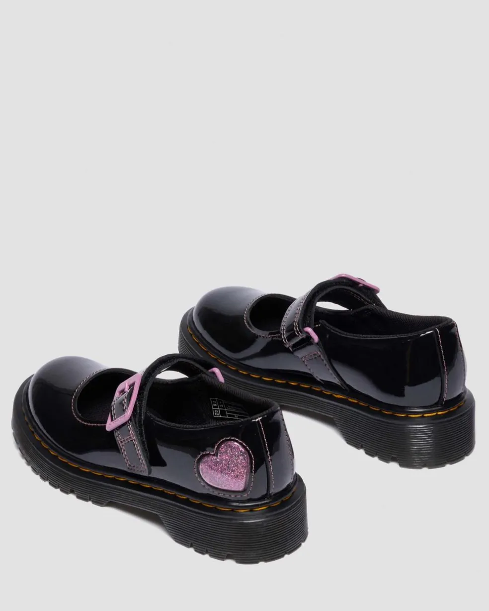 Junior Mary Jane Bex Patent Lamper Leather Shoes in Black