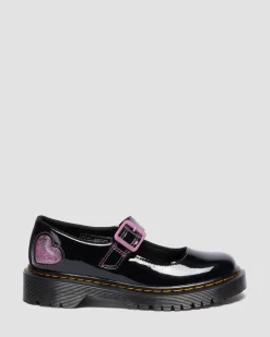 Junior Mary Jane Bex Patent Lamper Leather Shoes in Black