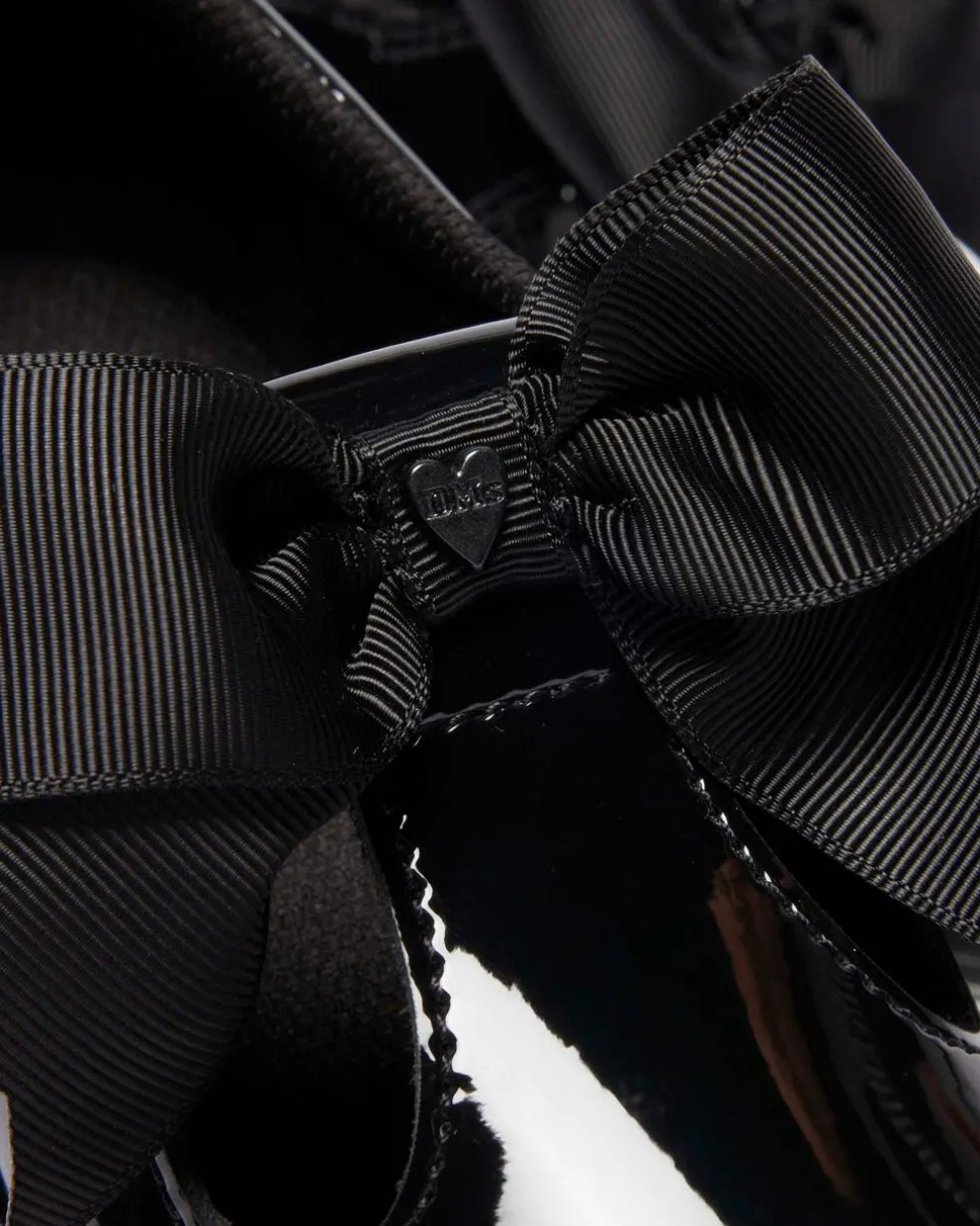 Junior Polley Ii Bow Patent Leather Mary Jane Shoes in Black