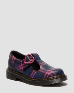 JUNIOR POLLEY II PINK TARTAN MARY JANE SHOES
