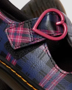 JUNIOR POLLEY II PINK TARTAN MARY JANE SHOES