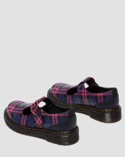 JUNIOR POLLEY II PINK TARTAN MARY JANE SHOES