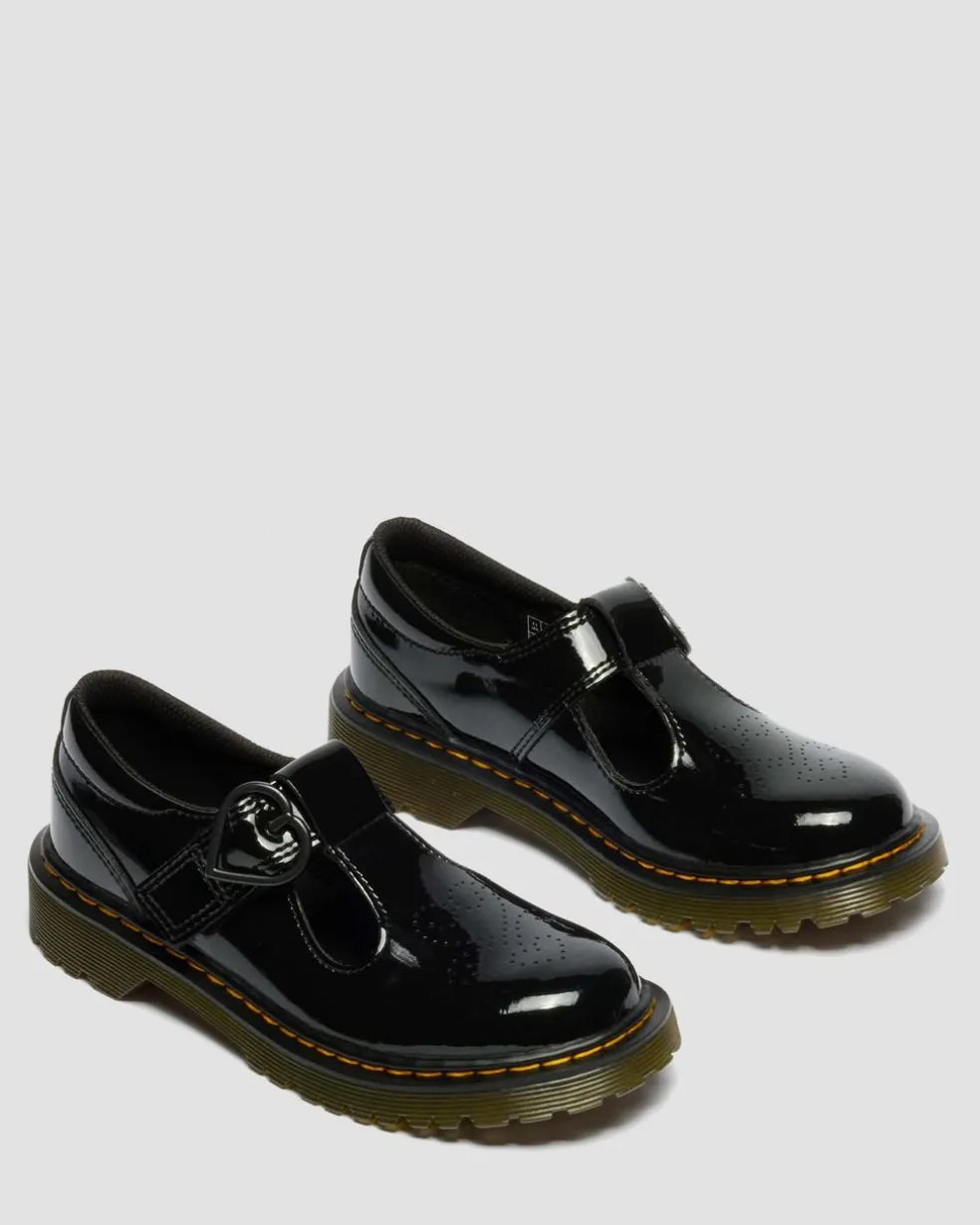 Junior Polly II Heart Patent Leather Shoes