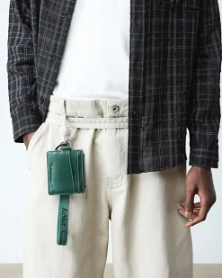 Kiev Leather Cardholder in Dms Green