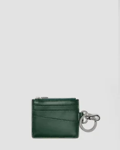 Kiev Leather Cardholder in Dms Green