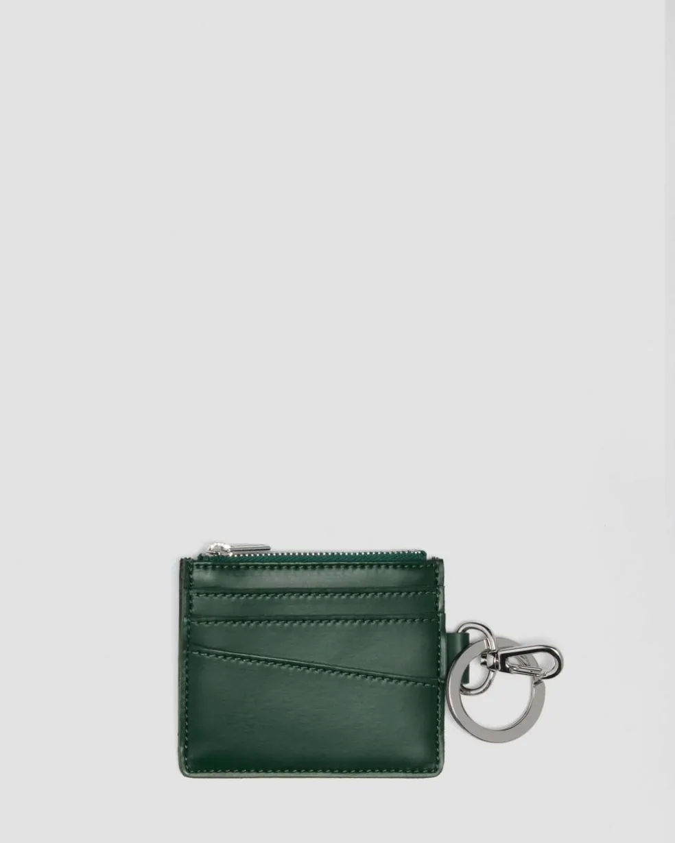 Kiev Leather Cardholder in Dms Green