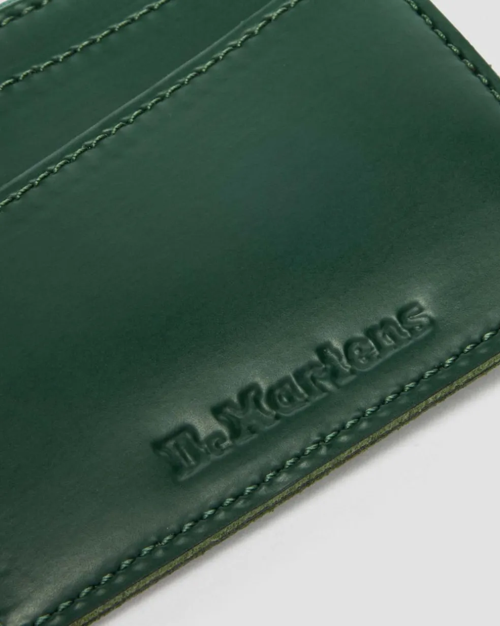 Kiev Leather Cardholder in Dms Green
