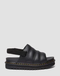 Kole Athena leather strap sandals in Black