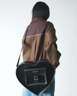 Large Heart Backpack in Black