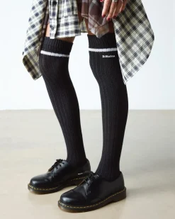 Long Marl Sock in Black