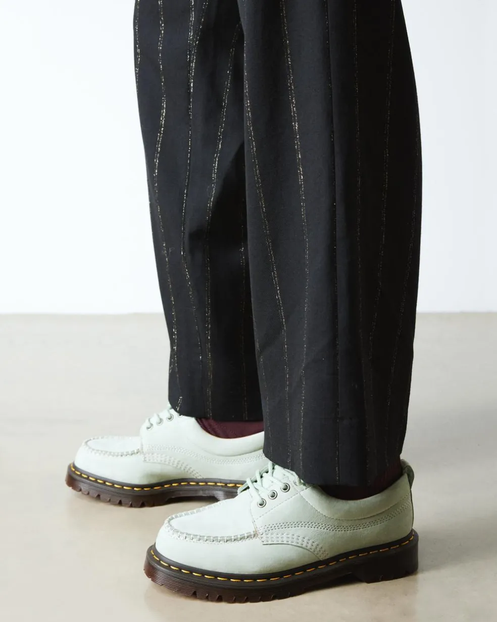 Lowell Buttersoft leather moc toe shoes in Sage Green