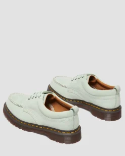 Lowell Buttersoft leather moc toe shoes in Sage Green