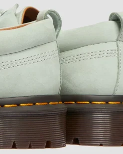 Lowell Buttersoft leather moc toe shoes in Sage Green