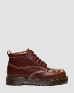 LOWELL CHUKKA MOC TOE LEATHER ANKLE BOOTS in Butterscotch