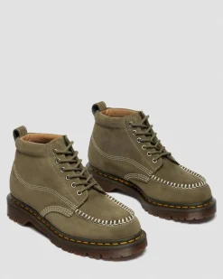 Lowell Chukka Nubuck Moc Toe Ankle Boots in Dms Olive