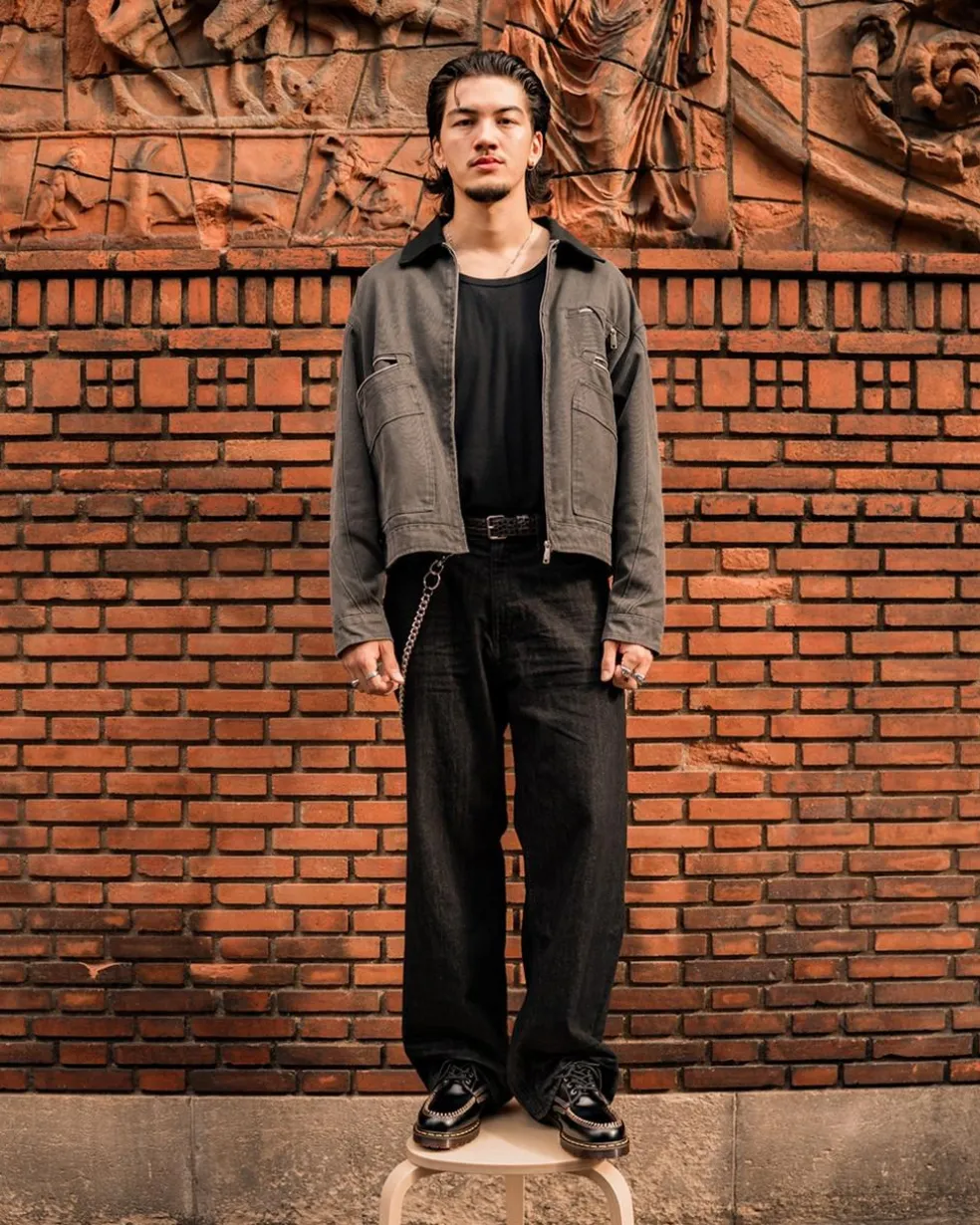 Lowell Leather Moc Toe Shoes in Black