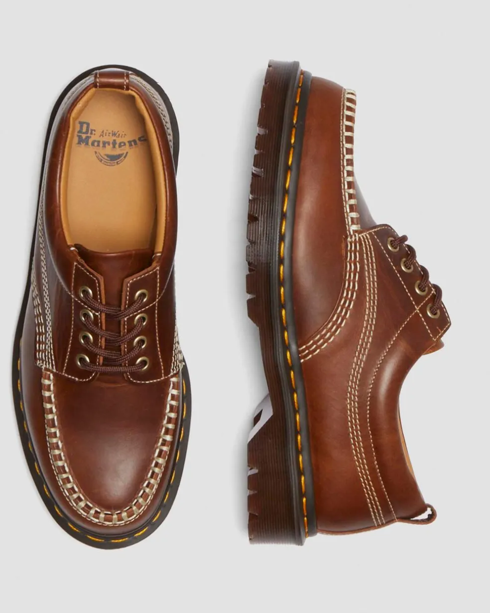 Lowell Leather Moc Toe Shoes in Butterscotch