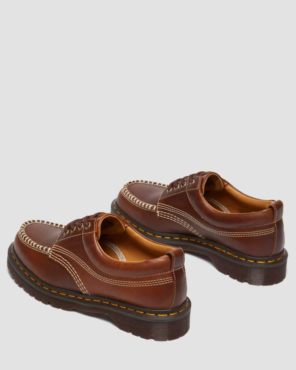 Lowell Leather Moc Toe Shoes in Butterscotch