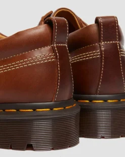 Lowell Leather Moc Toe Shoes in Butterscotch