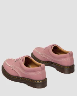 Lowell Nubuck Moc Toe Shoes in Dusty Rose
