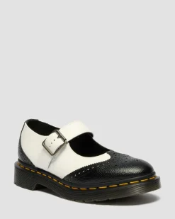 Mary Jane Monochrome Leather Shoes in Black