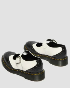 Mary Jane Monochrome Leather Shoes in Black