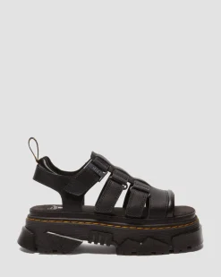 Mattison 3 Strap sandals in Black