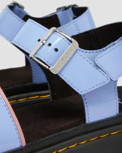 Mattison Two Strap Soft Patent Leather Sandals