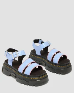Mattison Two Strap Soft Patent Leather Sandals