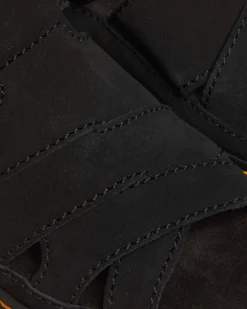Maxxy Slide Buttersoft leather sandals in Black