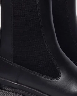 Maybole Square Toe Chelsea Boots in Black