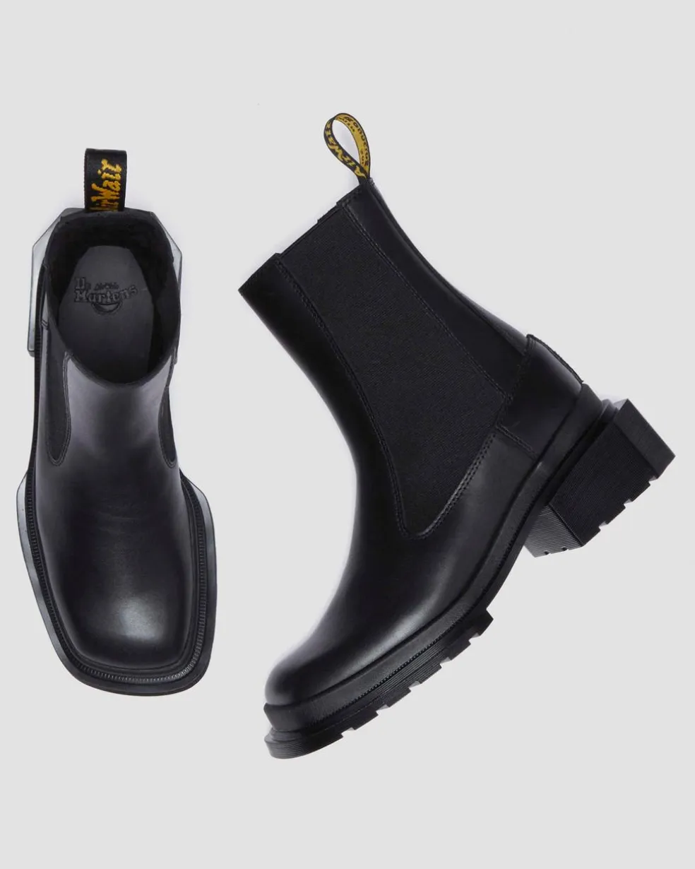 Maybole Square Toe Chelsea Boots in Black