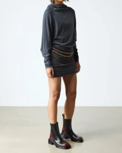 Maybole Square Toe Chelsea Boots in Black