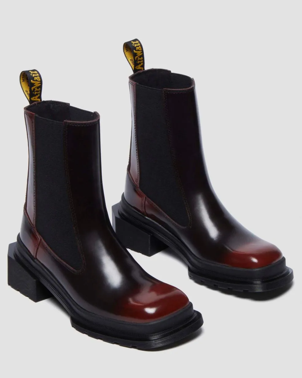 Maybole Square Toe Chelsea Boots in Black