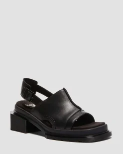 Maybole Wanama leather Sandals in Black