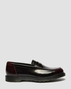 Mayfare Rub Off Leather Loafers in Cherry Red Arcadia