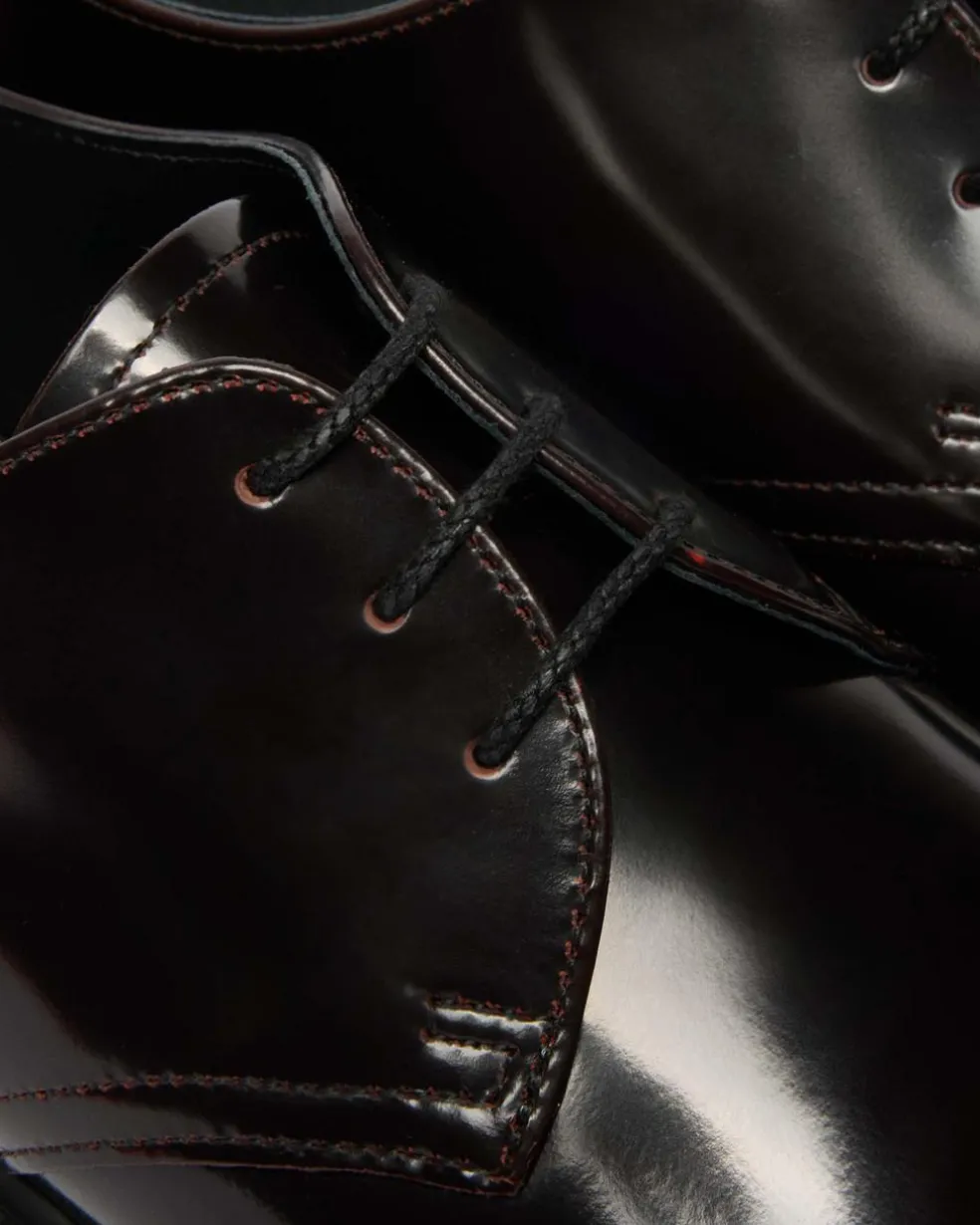 Mayfare Rub Off Leather Shoes in Cherry Red Arcadia