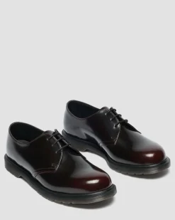 Mayfare Rub Off Leather Shoes in Cherry Red Arcadia