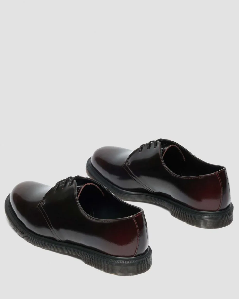 Mayfare Rub Off Leather Shoes in Cherry Red Arcadia