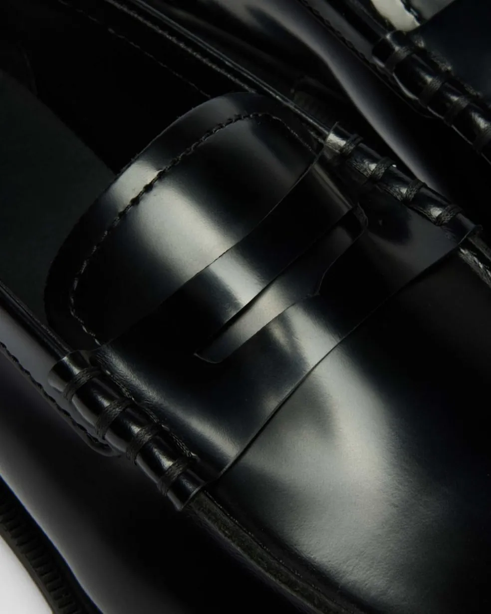Mayfare Smooth Leather Loafers in Black