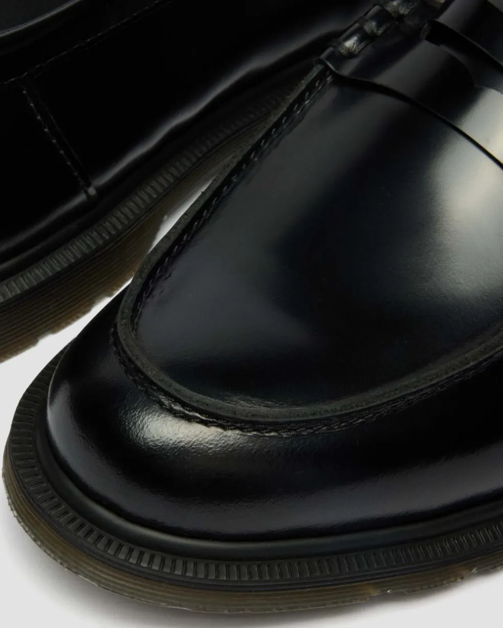 Mayfare Smooth Leather Loafers in Black