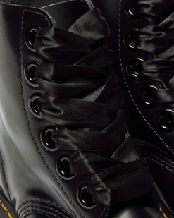 Molly Women's Leather Platform Boots in Black Buttero