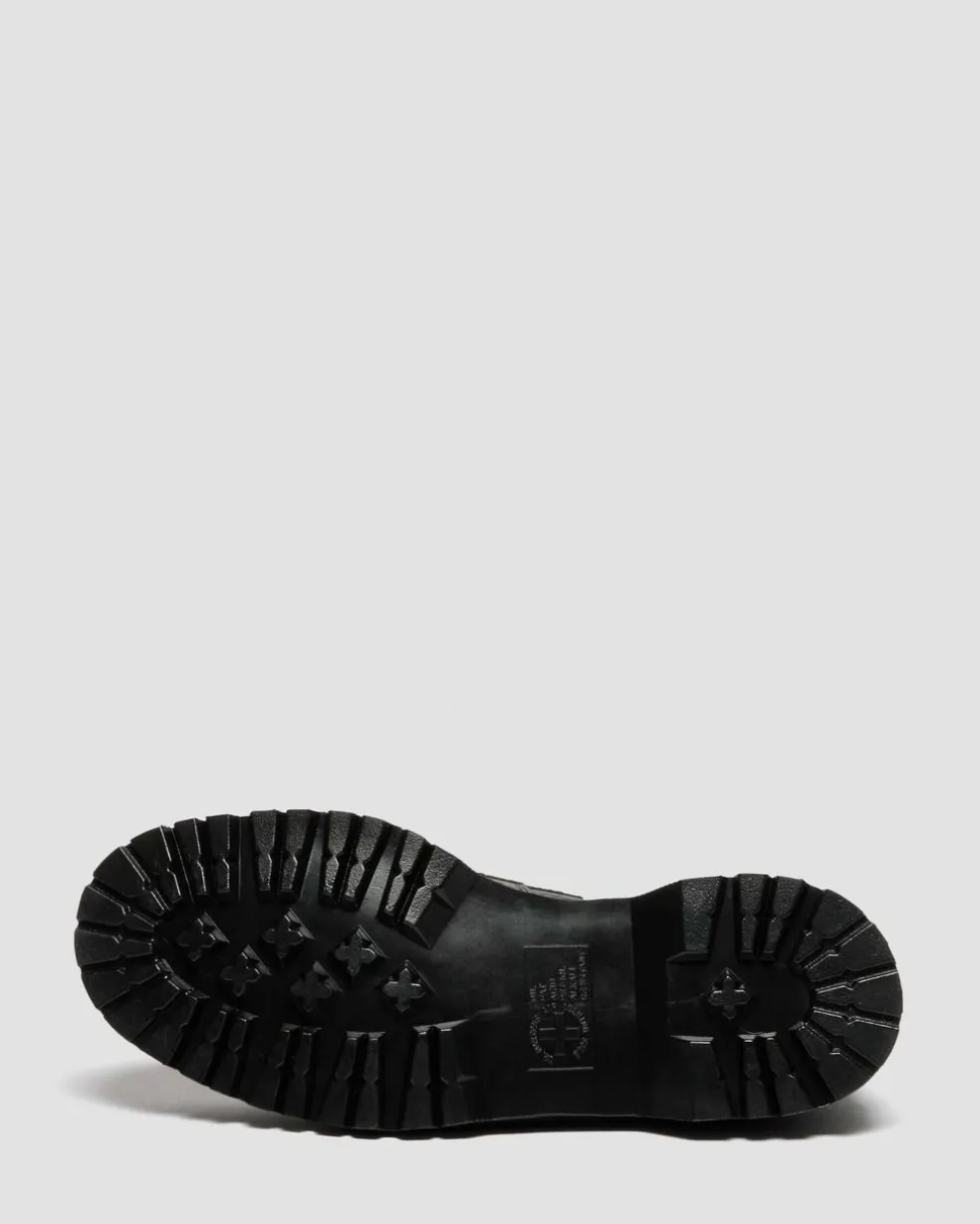 Penton Brogue Emboss Leather Loafers in Forest Green