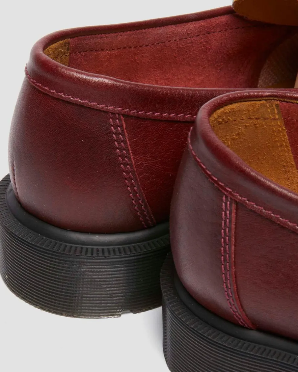 Penton Made In England Two-Tone Leather Loafers in Burgundy