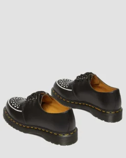 Ramsey Smooth Leather Creepers in Black
