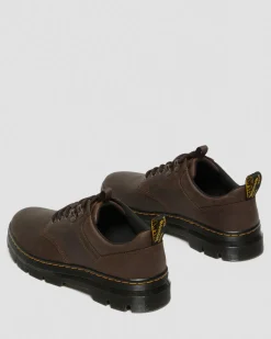 Reeder Crazy Horse Leather Utility Shoes in Dark Brown