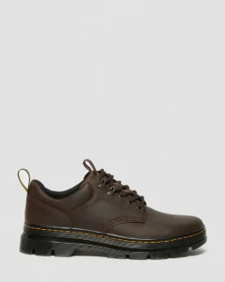 Reeder Crazy Horse Leather Utility Shoes in Dark Brown