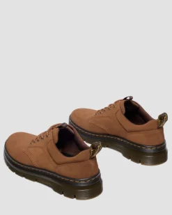 Reeder Greasy Suede Utility Shoes in Desert Brown