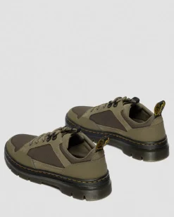 Reeder Mk.02 Canvas & Genix Nappa Utility Shoes in Dms Olive